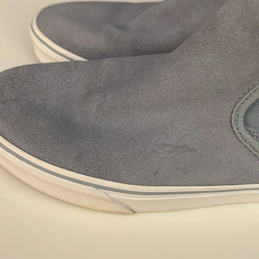 Vans Asher Chelsea Suede Mid Boot in Blue Fog Slip On Sneaker Skater Size 9.5 - Picture 6 of 13